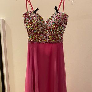 Strapless Prom Gown